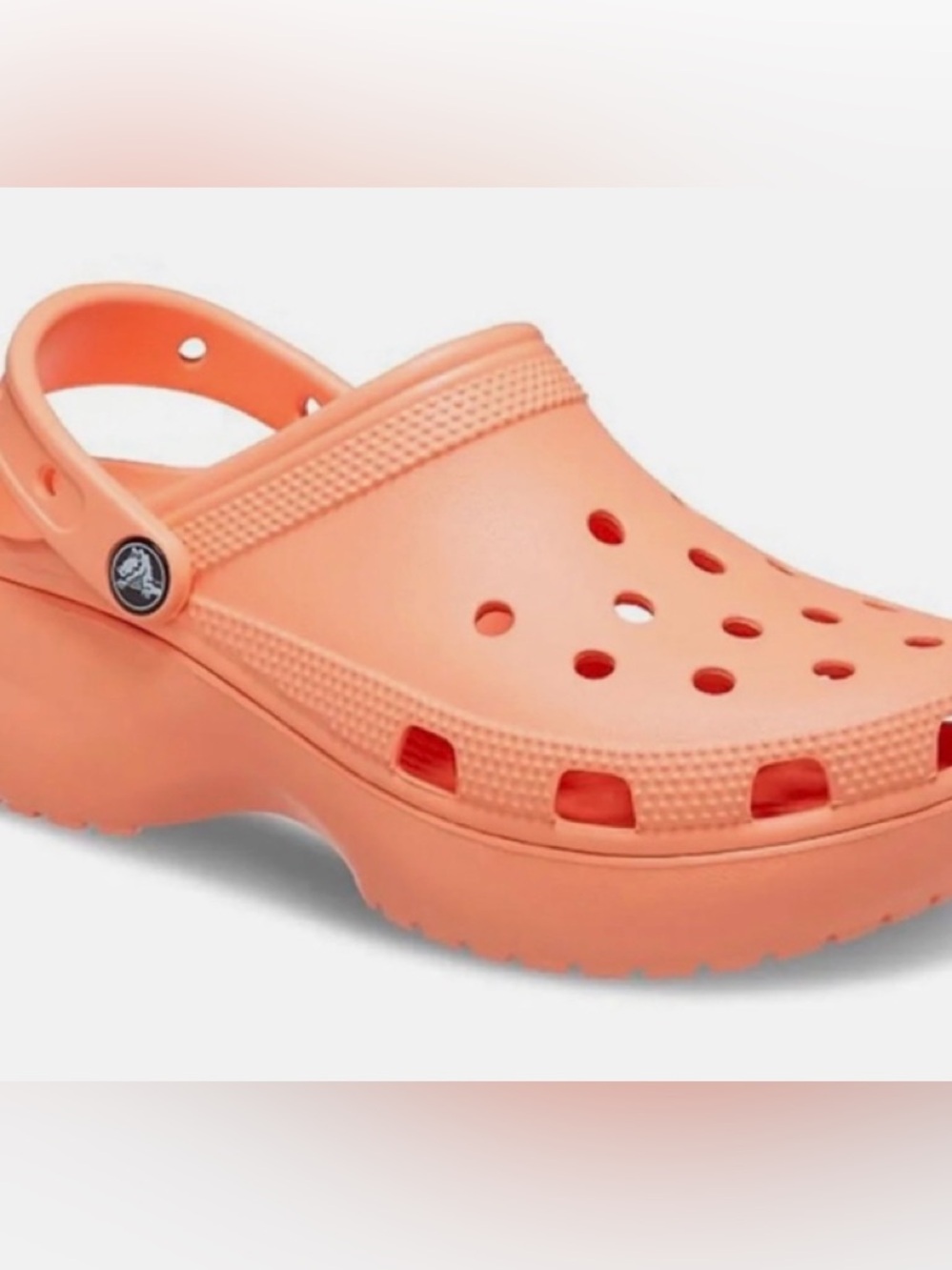 CROCS Women's Platform Sandals - Coral